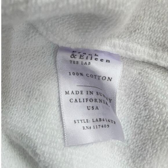 Frank & Eileen Ella The Easiest Dress Triple Fleece In White Size Medium - Large - Picture 10 of 11